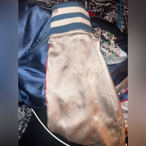 Vintage ASOS embroidered Koi fish bomber - Picture 5 of 6